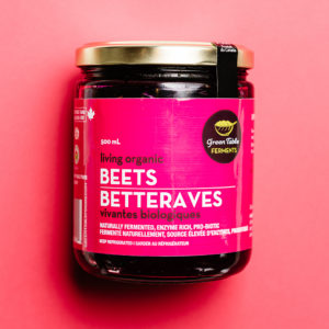 Jar of Green Table Ferments Living Organic Beets
